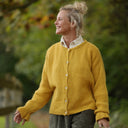 Gilet col rond Armance — mohair mimosa - Quintessence