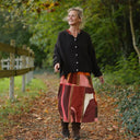 Gilet col rond Armance — mohair noir - Quintessence
