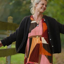 Gilet col rond Armance — mohair noir - Quintessence