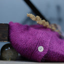 Gilet col V Hermine — mohair lilas - Quintessence