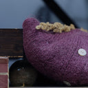 Gilet col V Hermine — mohair prune - Quintessence