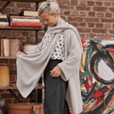 Gilet long Daphné — maille douce beige - Quintessence
