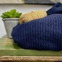 Gilet long Daphné — maille douce bleu marine - Quintessence
