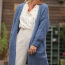 Gilet Naïs - Bleu myosotis - Quintessence