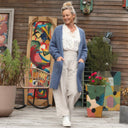 Gilet Naïs - Bleu myosotis - Quintessence