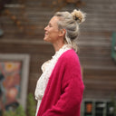 Gilet Naïs - Framboise - Quintessence