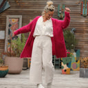 Gilet Naïs - Framboise - Quintessence