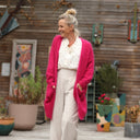 Gilet Naïs - Framboise - Quintessence