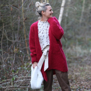 Gilet Naïs - Rouge carmin