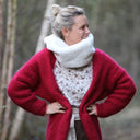 Gilet Naïs - Rouge carmin - Quintessence