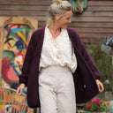 Gilet Prisca Prune - Quintessence