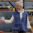 Gilet sans manches Aubane — alpaga bleu nuit - Quintessence