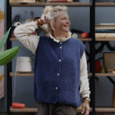 Gilet sans manches Aubane — alpaga bleu nuit - Quintessence