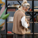 Gilet sans manches Aubane — alpaga camel - Quintessence