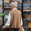 Gilet sans manches Aubane — alpaga camel - Quintessence