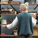 Gilet sans manches Aubane — alpaga celadon - Quintessence