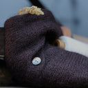 Gilet sans manches Aubane — alpaga chocolat - Quintessence