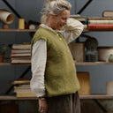 Gilet sans manches Aubane — alpaga kiwi - Quintessence