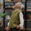 Gilet sans manches Aubane — alpaga kiwi - Quintessence