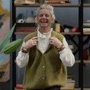 Gilet sans manches Aubane — alpaga kiwi - Quintessence