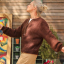 Gilet Sélène - Chocolat - Quintessence