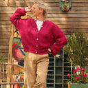 Gilet Sélène - Framboise - Quintessence