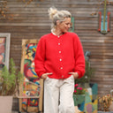 Gilet Sélène - Rouge éclat - Quintessence