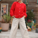 Gilet Sélène - Rouge éclat - Quintessence