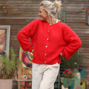 Gilet Sélène - Rouge éclat - Quintessence