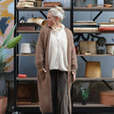 Gilet très long Théoline — mohair camel - Quintessence