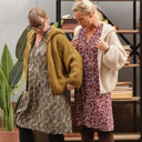 Gilet zippé à capuche Tulia — mohair ficelle - Quintessence
