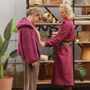 Gilet zippé à capuche Tulia — mohair lilas - Quintessence