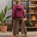 Gilet zippé à capuche Tulia — mohair lilas - Quintessence