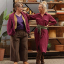 Gilet zippé à capuche Tulia — mohair lilas - Quintessence