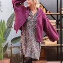 Gilet zippé à capuche Tulia — mohair lilas - Quintessence