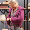 Gilet zippé à capuche Tulia — mohair lilas - Quintessence