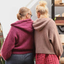 Gilet zippé à capuche Tulia — mohair moka - Quintessence