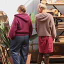 Gilet zippé à capuche Tulia — mohair moka - Quintessence