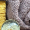 Gilet zippé à capuche Tulia — mohair moka - Quintessence