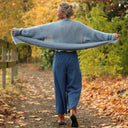 Jupe culotte Margot - jean de coton bleu - Quintessence