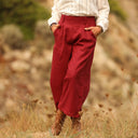 Jupe culotte Margot - lin grenat - Quintessence