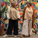 Jupe culotte Margot - sergé de coton noir - Quintessence