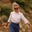 Jupe culotte Margot - velours côtelé bleu océan - Quintessence