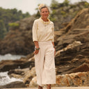 Jupe culotte Margot - velours côtelé ivoire - Quintessence