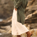 Jupe culotte Margot - velours côtelé ivoire - Quintessence