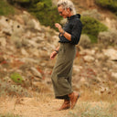 Jupe culotte Margot - velours côtelé kaki - Quintessence