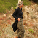 Jupe culotte Margot - velours côtelé kaki - Quintessence