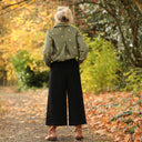 Jupe culotte Margot - velours côtelé noir - Quintessence