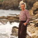 Jupe culotte Margot - velours milleraies Chocolat - Quintessence