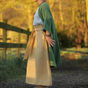 Jupe longue Maya lin chiné jaune doux | Quintessence